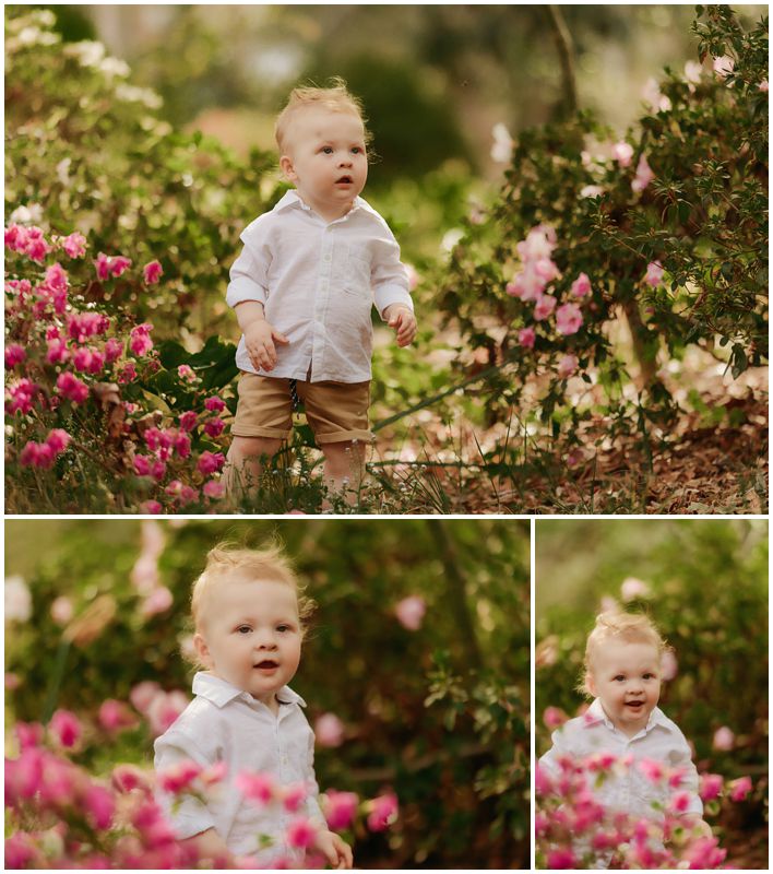 Gleeful Toddler Taking First Steps on a Spring Day with Mother Watching Over in a Canberra Family Photography Session_0002