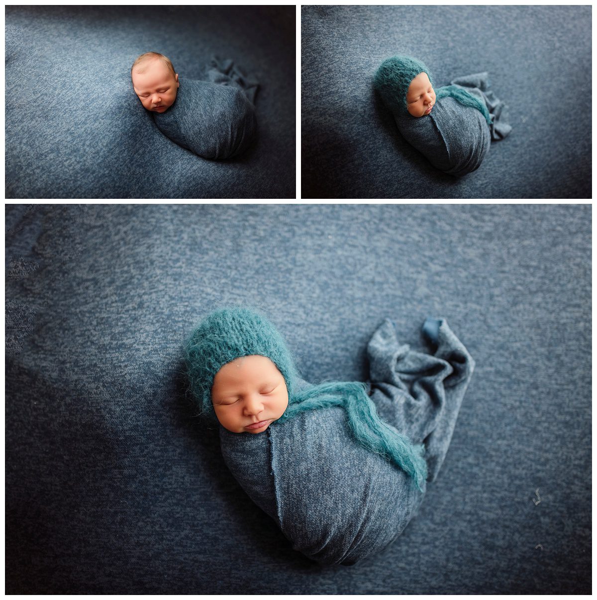 Baby Boy In Blue Canberra Newborn Photo Shoot_0008