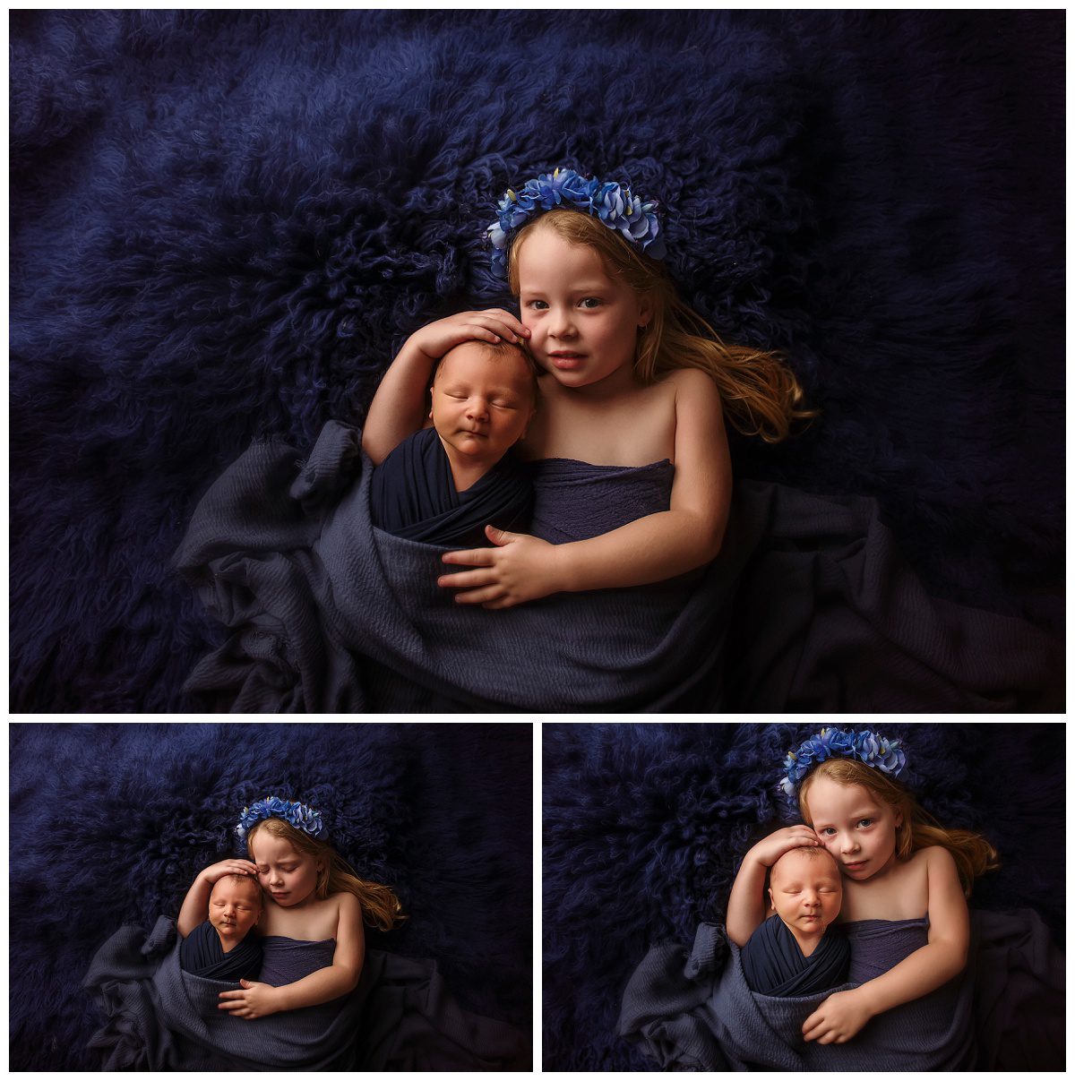 Baby Boy In Blue Canberra Newborn Photo Shoot_0013