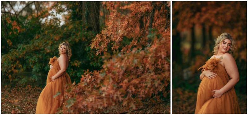 Golden Autumn Elegance - Outdoor Canberra Maternity Photographer Captures Stunning Mother-to-be_0017