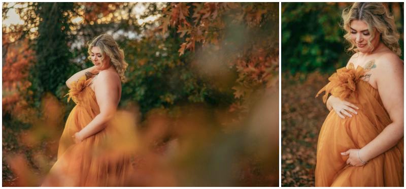 Golden Autumn Elegance - Outdoor Canberra Maternity Photographer Captures Stunning Mother-to-be_0018
