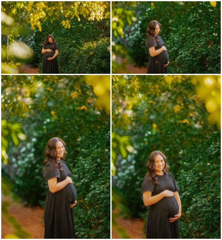 Serene Solitude - Solo Maternity Session in Canberra's Natural Backdrop