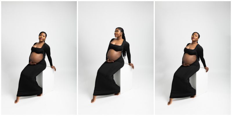 Studio Canberra Maternity Photographer | Bold Contemporary Maternity Studio Shots
