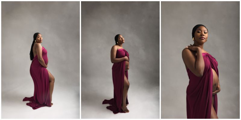 Studio Canberra Maternity Photographer | Stylish Maternity Fashion Portraits