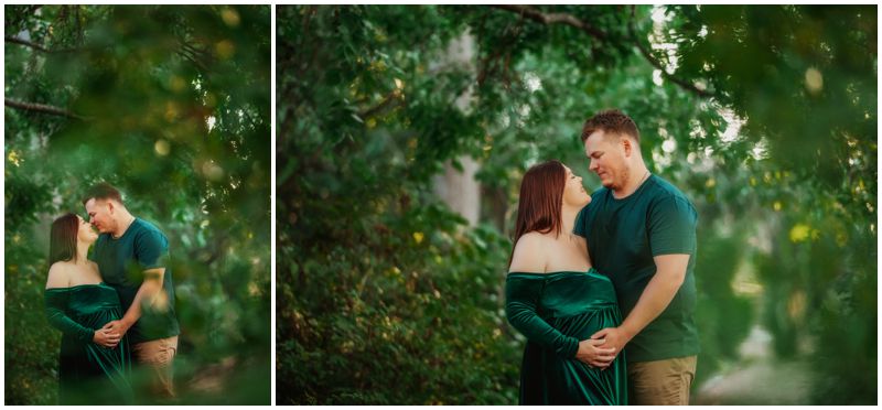 Whispering Woods - Tender Moments in Canberra Maternity Photography