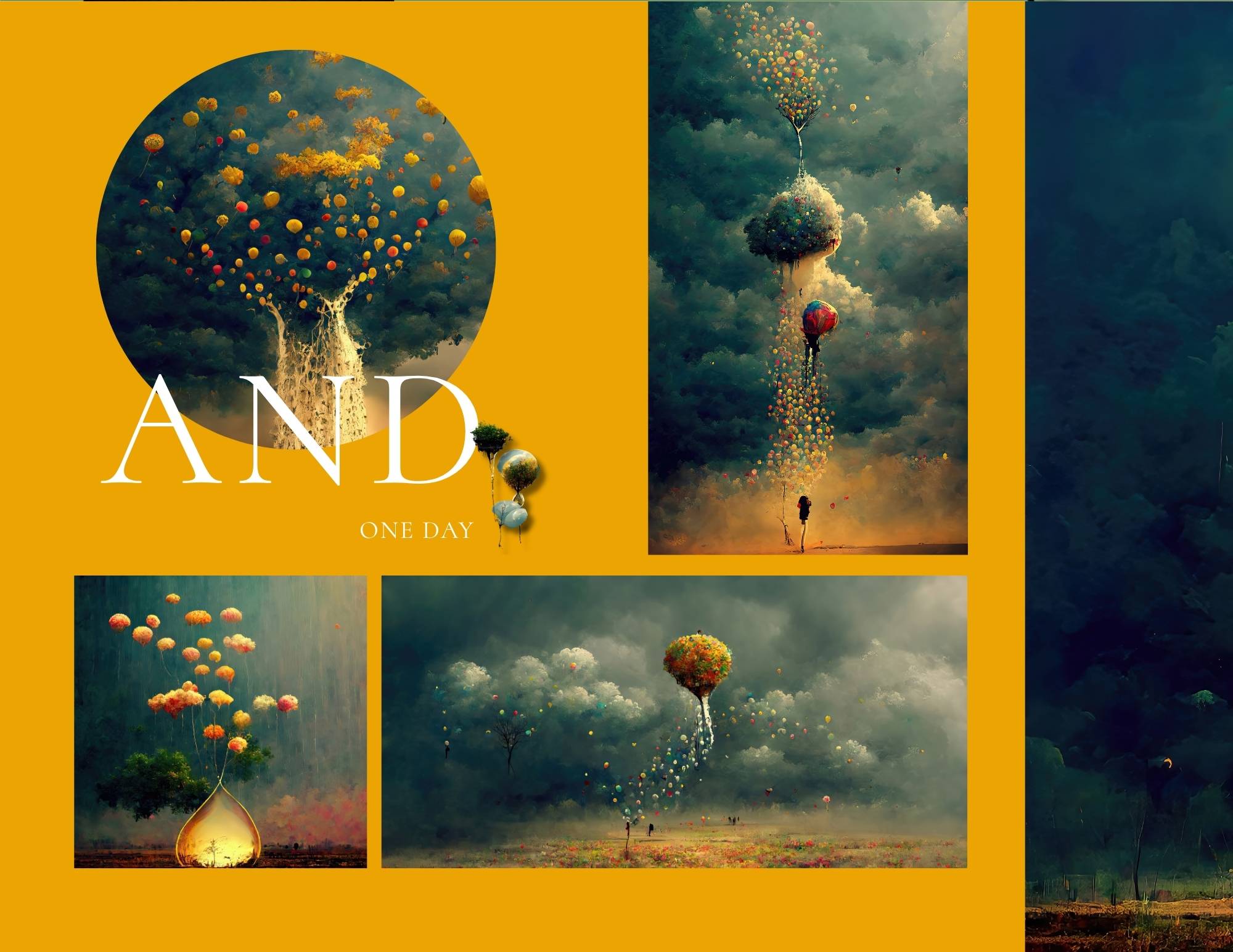 Back Cover of the Art Book The Storm By Janet Gerrard